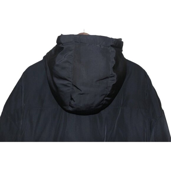 ASOS Relaxed-Fit Hooded & Warm Bomber Jacket in Black - Size 16/XL - Picture 4 of 12